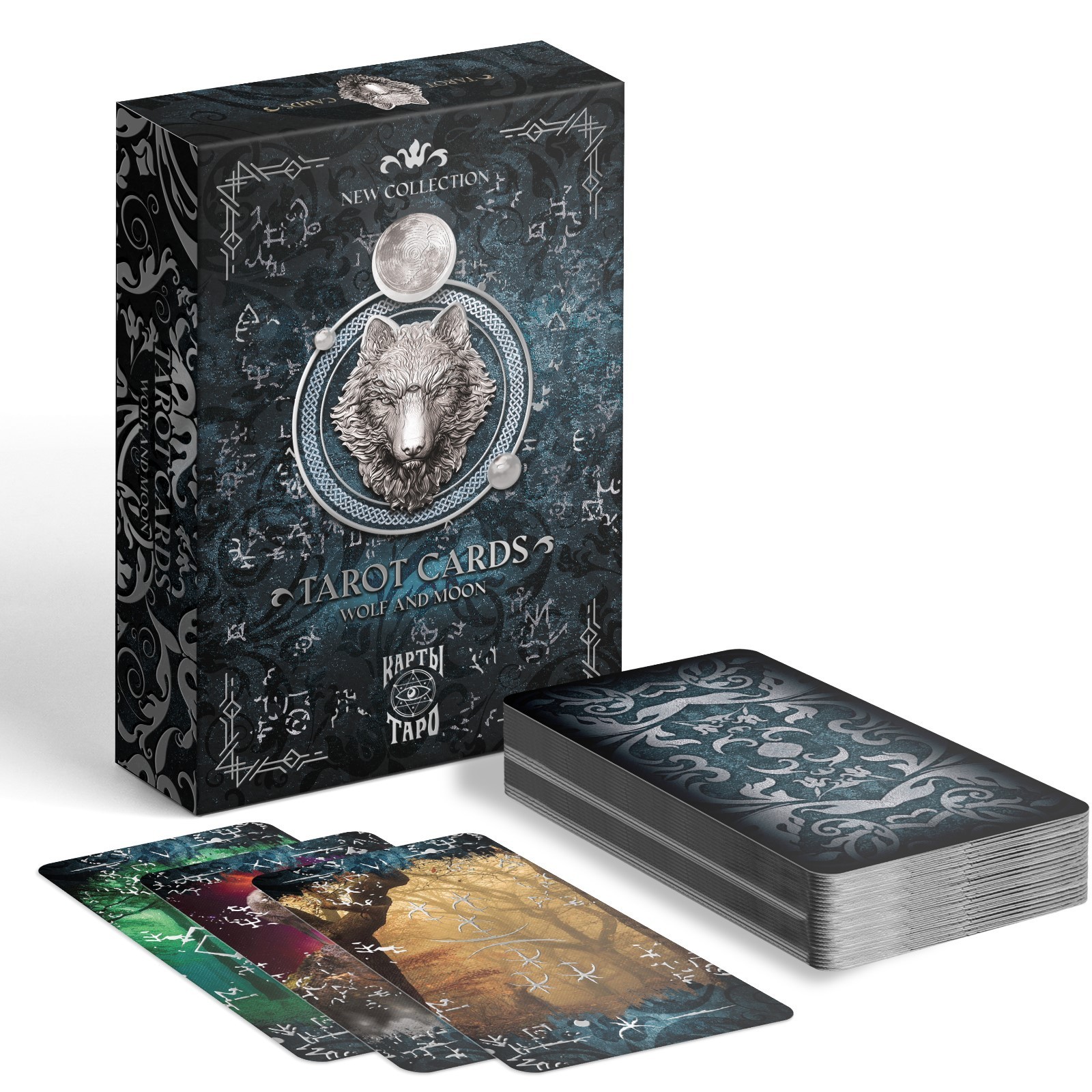Таро Moon and Wolf, 78 карт, 6х11 см