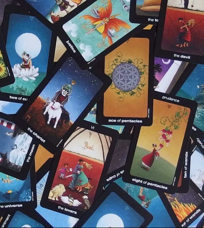 Карты Таро Sun and Moon Tarot in a Tin - Карты Таро Солнца и Луны