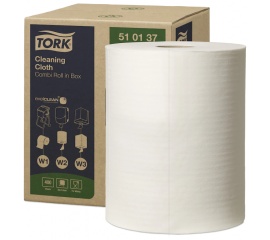Протирочный материал Tork Premium, W1/W2/W3 безворсовый