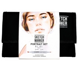 Набор маркеров перманентных двусторонних Sketchmarker Portrait Set