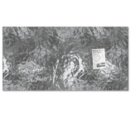 Доска стеклянная магнитно-маркерная 91х46см 'Сверкающее серебро'