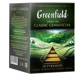Чай Greenfield Classic Genmaicha в пирамидках 20 шт