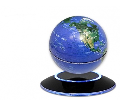 Глобус левитационный (парящий в воздухе) высота 19см`Silver Globe.
