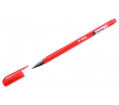 Ручка гелевая Berlingo \'X-Gel\' красная, 0,5мм