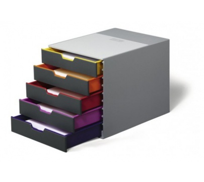 Блок из 5-ти лотков закрытый Varicolor DURABLE
