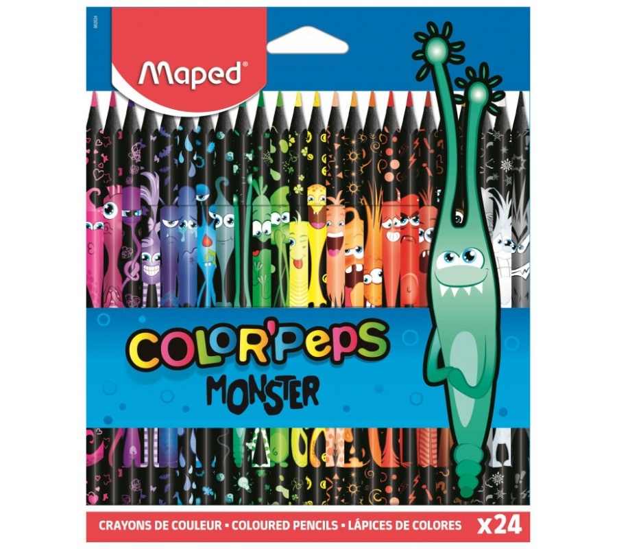 Цветные карандаши Color Peps Monster 24шт.
