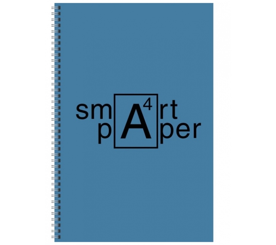 Тетрадь Smart paper А4, 80 л, клетка, синий