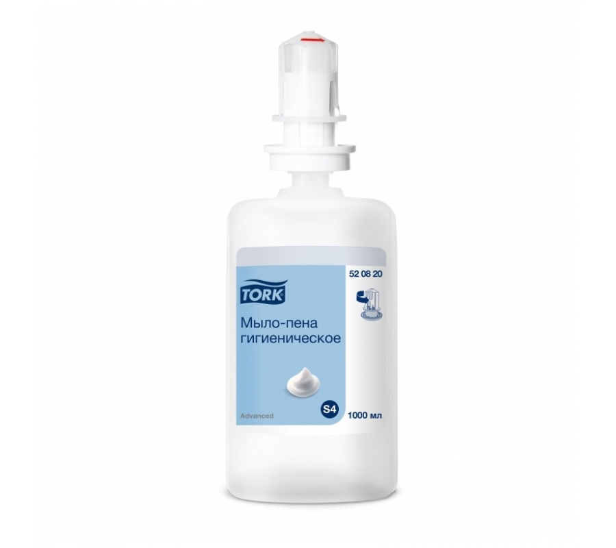 Мыло-пена Tork Advanced S4, гигиеническое, 1 л Мыло-пена Tork Advanced S4, гигиеническое, 1 л