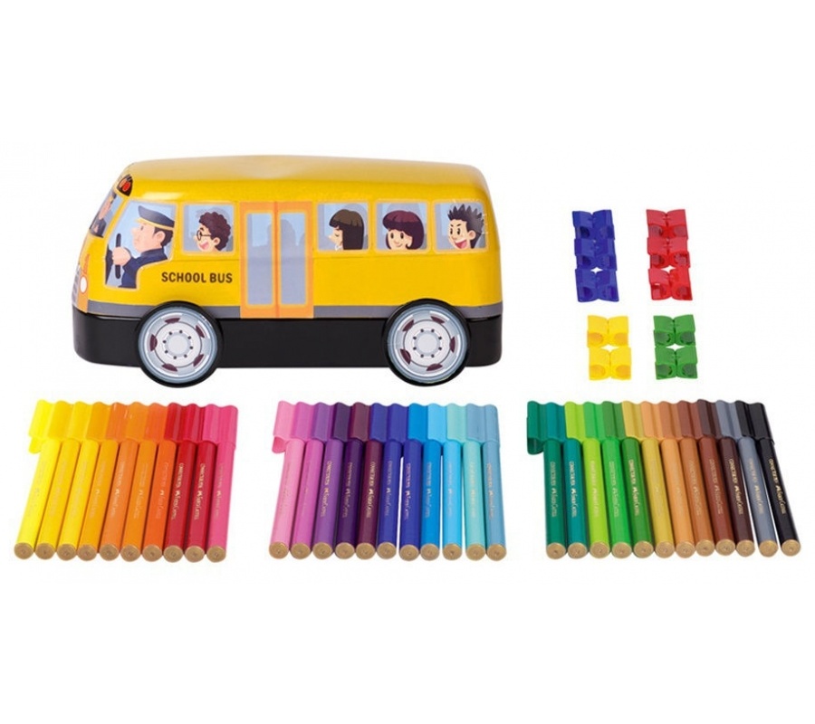 Faber-Castell / Набор для творчества Faber-Castell 'Набор для рисования 'Connector School Bus', 43 предм, подар кор Faber-Castell / Набор для творчества Faber-Castell 'Набор для рисования 'Connector School Bus', 43 предм, подар кор