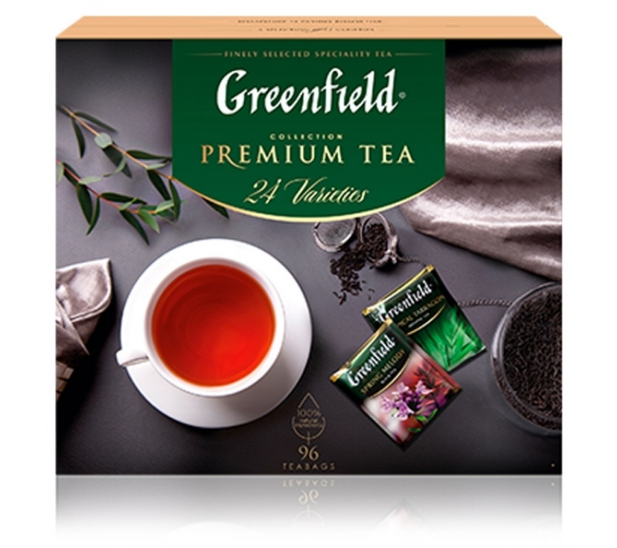 Чай Greenfield. Превосходный 96 пак., ассорти Чай Greenfield. Превосходный 96 пак., ассорти