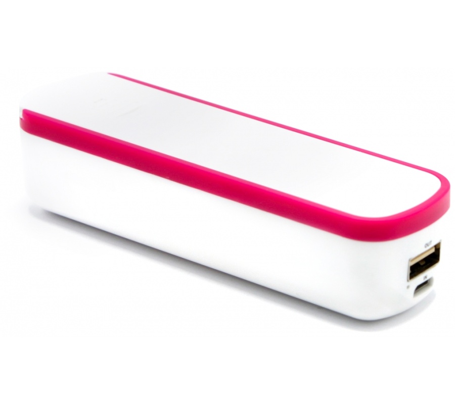 Внешинй аккумулятор Map 2200 Mah, розовый Внешинй аккумулятор Map 2200 Mah, розовый