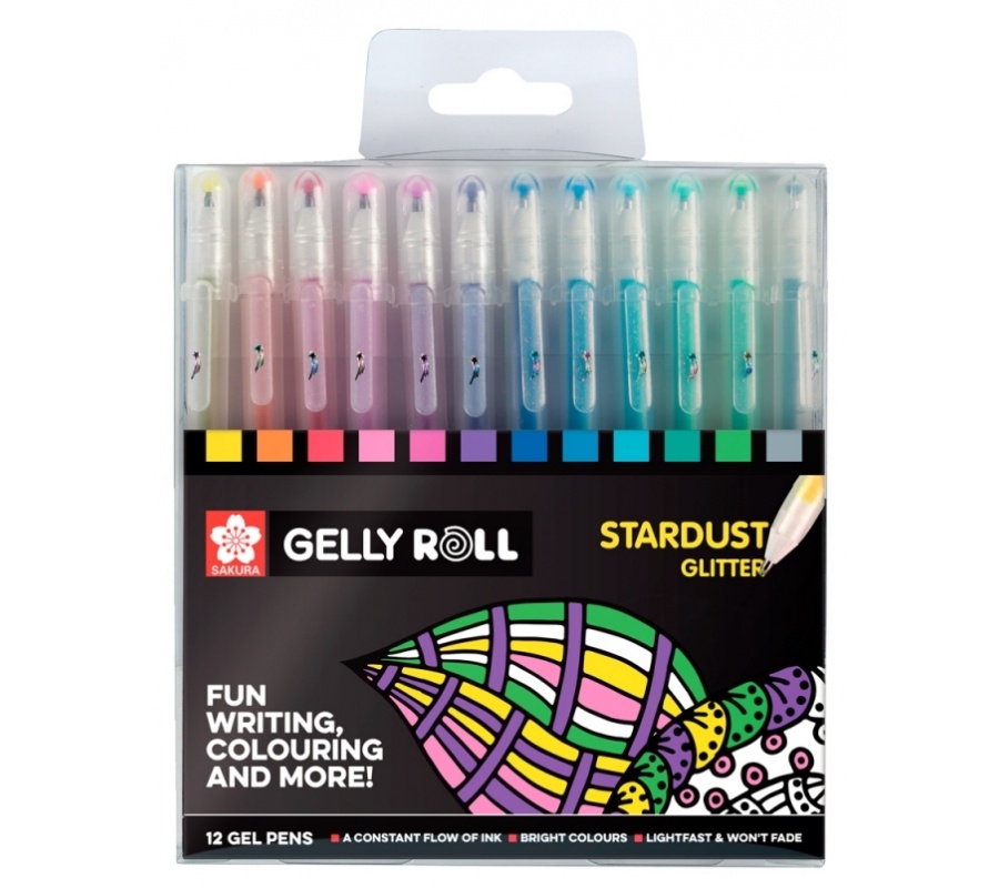 Набор ручек гелевых Gelly Roll Stardust, 12 цветов