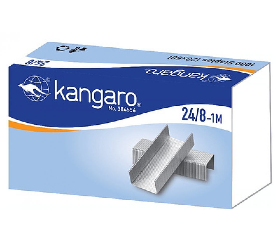 Скоба 24/8 Kangaro (1000шт/уп) Скоба 24/8 Kangaro (1000шт/уп)