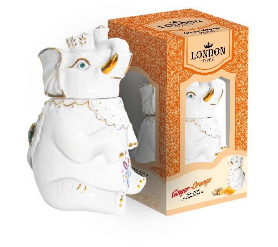 Чай London Tea Club черный 'Имбирь-апельсин' 50г в фарфоровой чайнице Чай London Tea Club черный 'Имбирь-апельсин' 50г в фарфоровой чайницеЧай London Tea Club черный 'Имбирь-апельсин' 50г в фарфоровой чайнице