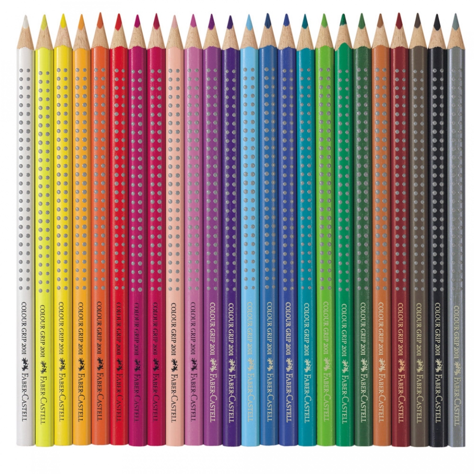 Цветные карандаши \'Faber- Castell Grip 2001\' 12 цветов