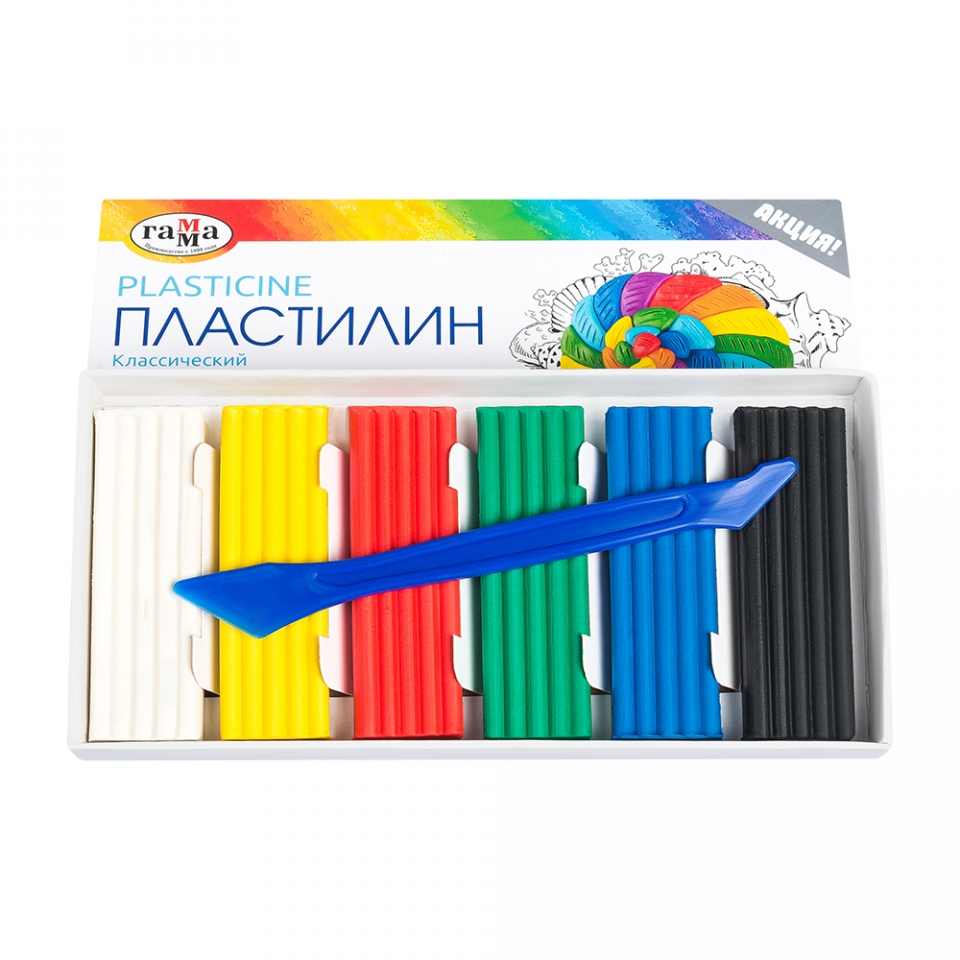 Пластилин Классический 6 цветов