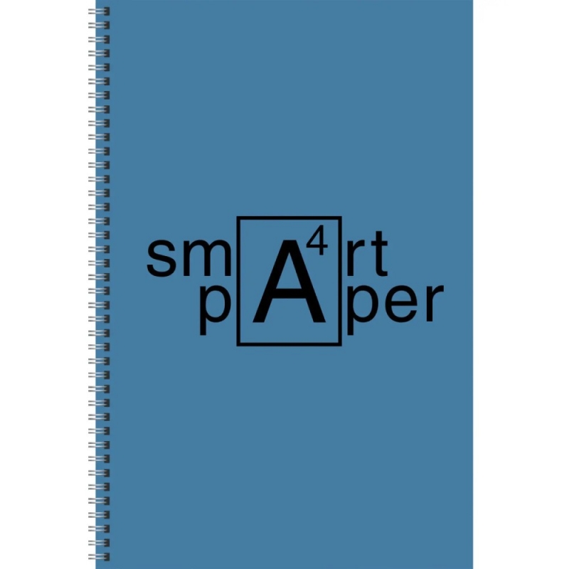 Тетрадь Smart paper А4, 80 л, клетка, синий
