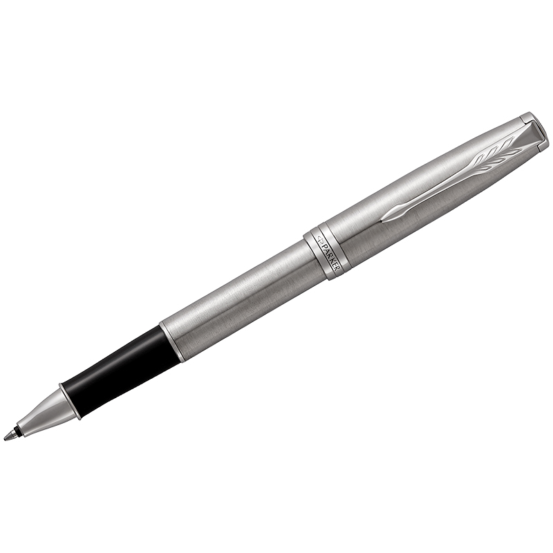 Ручка-роллер Parker Sonnet Stainless Steel CT черная, 0,8мм