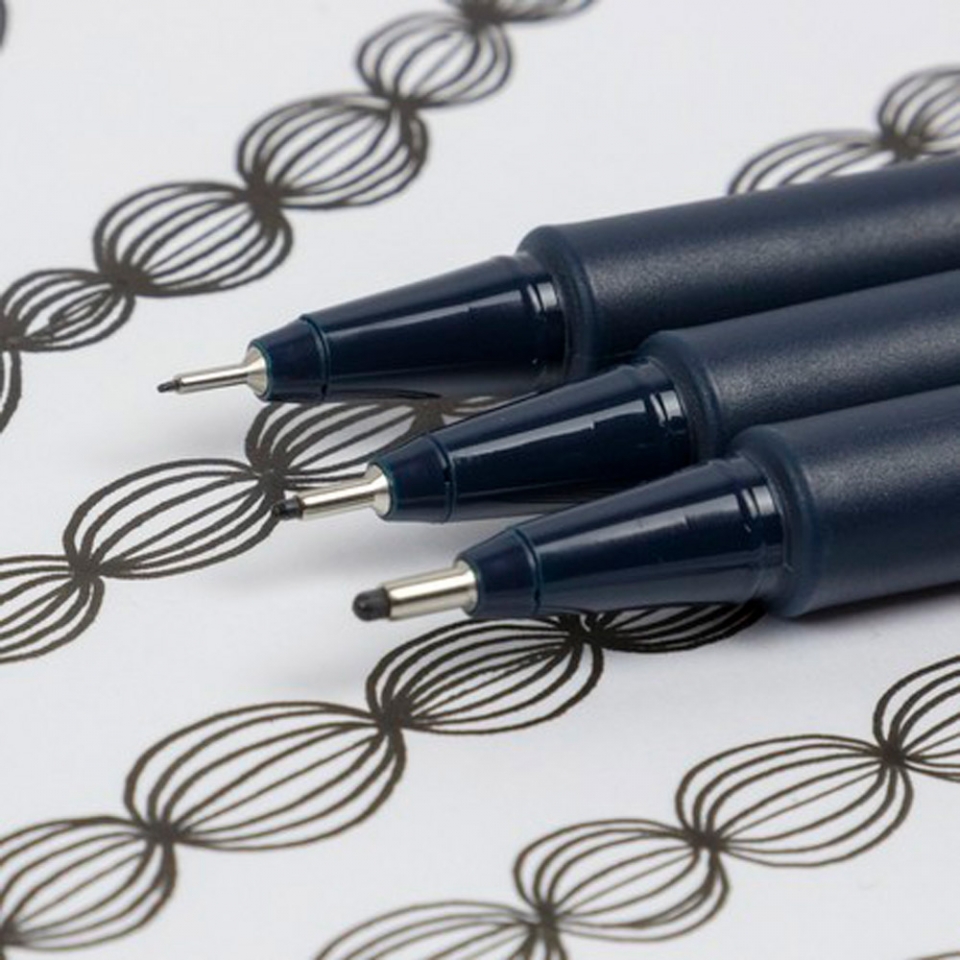 Набор ручек капиллярных Fineliner Pictus, 5шт, синий, черный, красный, зеленый