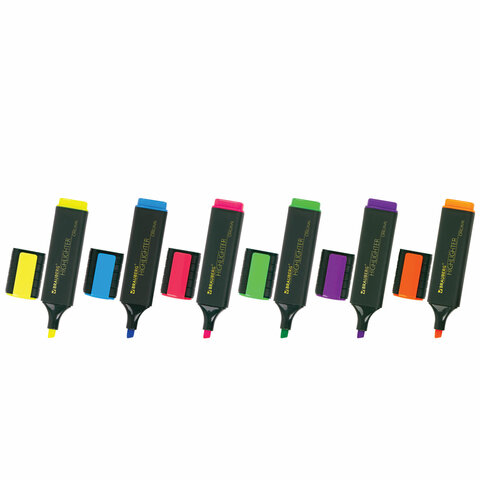 Набор текстовыделителей 6 ЦВЕТОВ, BRAUBERG \'ORIGINAL\'