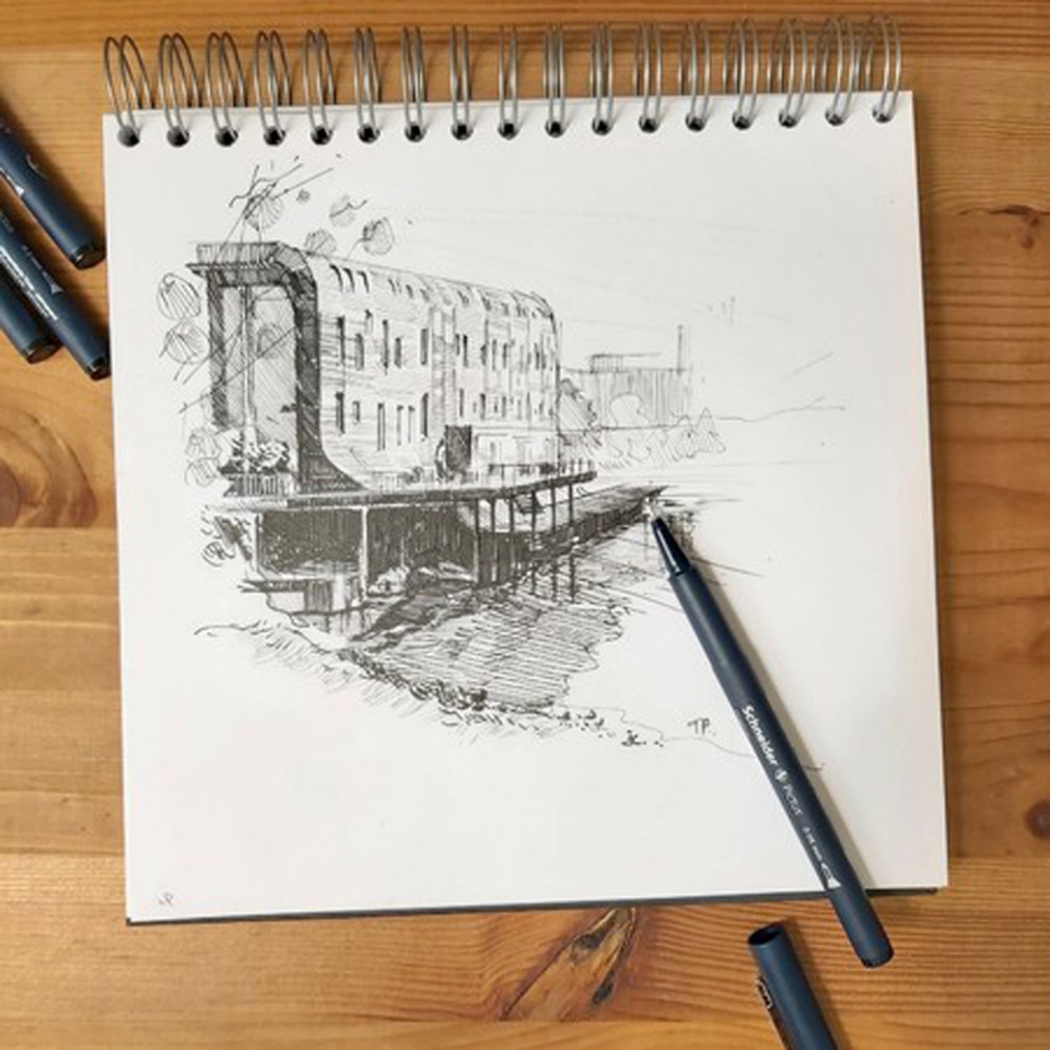 Набор ручек капиллярных Fineliner Pictus, 5шт, синий, черный, красный, зеленый