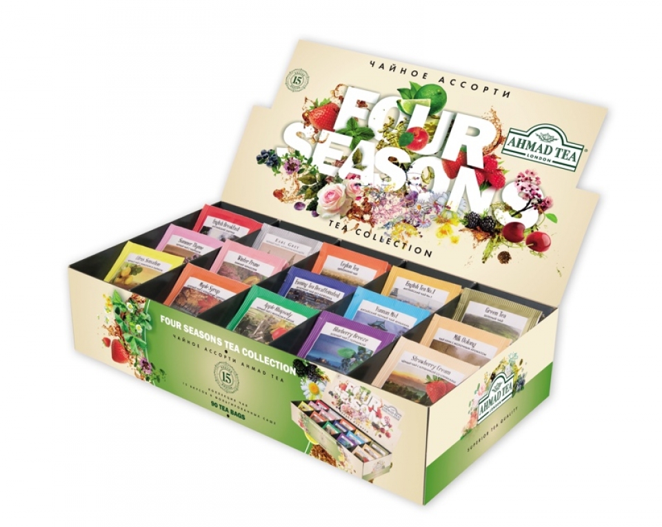 Чай ассорти пакетированный \'Ahmad Tea\' Four Seasons Tea Colleaction