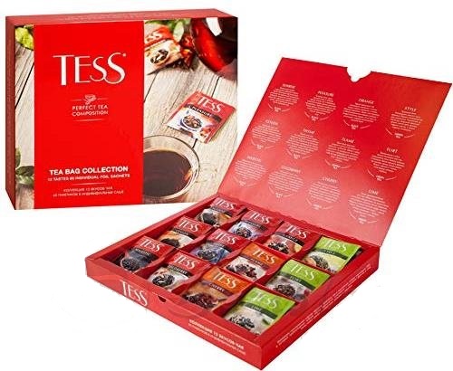 Чай Tess Tea Bag Collection 60п1,5г (12 видов чая)