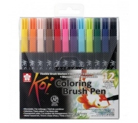 Набор маркеров акварельных Koi Color Brush 24 цвета