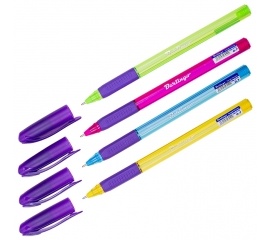 Ручка шариковая Berlingo 'Triangle 110 Color' синяя, 0,7мм, ассорти