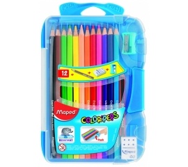 Цветные карандаши Color Peps 12цв. + точилка + ластик + простой карандашЦветные карандаши Color Peps 12цв. + точилка + ластик + простой карандаш