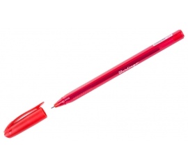 Ручка шариковая Berlingo 'Triangle 100T' красная, трехграный корпус