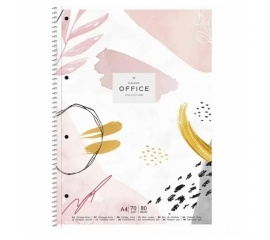 Блокнот Office elegance A4+, 80 листов, линейка