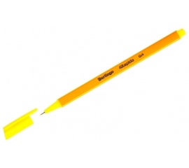Ручка капиллярная Berlingo 'Rapido' желтая, 0,4мм, трехгранная