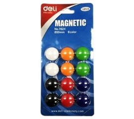 Магниты для магнитной доски 20мм, 12 шт/упМагниты для магнитной доски 20мм, 12 шт/уп