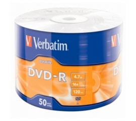 Диск DVD-R Verbatim Extra Protection, 50 шт в уп