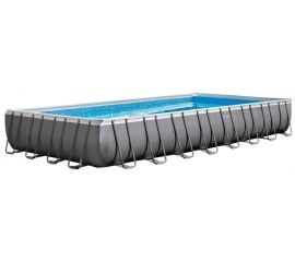 Каркасный бассейн Intex ULTRA XTR™ PREMIUM 975х488х132см +фильтр-насос с хлоргенератором 10000 л.ч, лестница, тент, подложка, набор для чистки, воллейбол.сетка