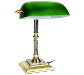 Лампа настольная зеленый МРАМОР