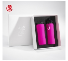Набор подарочный Colorissimo: термокружка и бутылка для воды, розовыйНабор подарочный Colorissimo: термокружка и бутылка для воды, розовый
