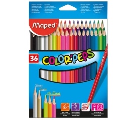 Цветные карандаши 'Color Peps' MAPED 36 цветовЦветные карандаши 'Color Peps' MAPED 36 цветов
