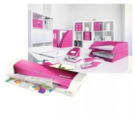 Ламинатор Leitz Home Office А4, розовый металлик