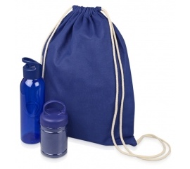 Набор подарочный 'Klap': бутылка для воды и набор для фитнеса синий