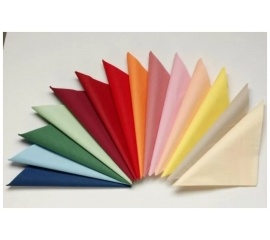 Салфетки бумажные однослойные 33х33см, 300шт/уп. Все цвета.