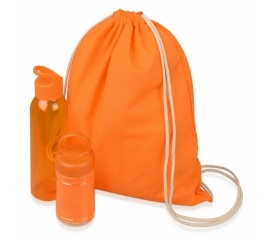 Набор подарочный 'Klap': бутылка для воды и набор для фитнеса оранжевый